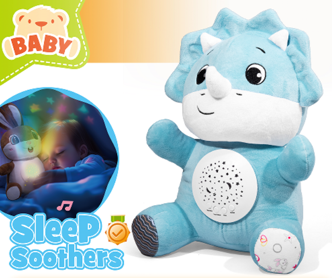 DH-14 Sleep Soothing Plush Triceratops