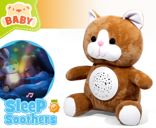 DH-9 Sleep Soothing Plush Cat