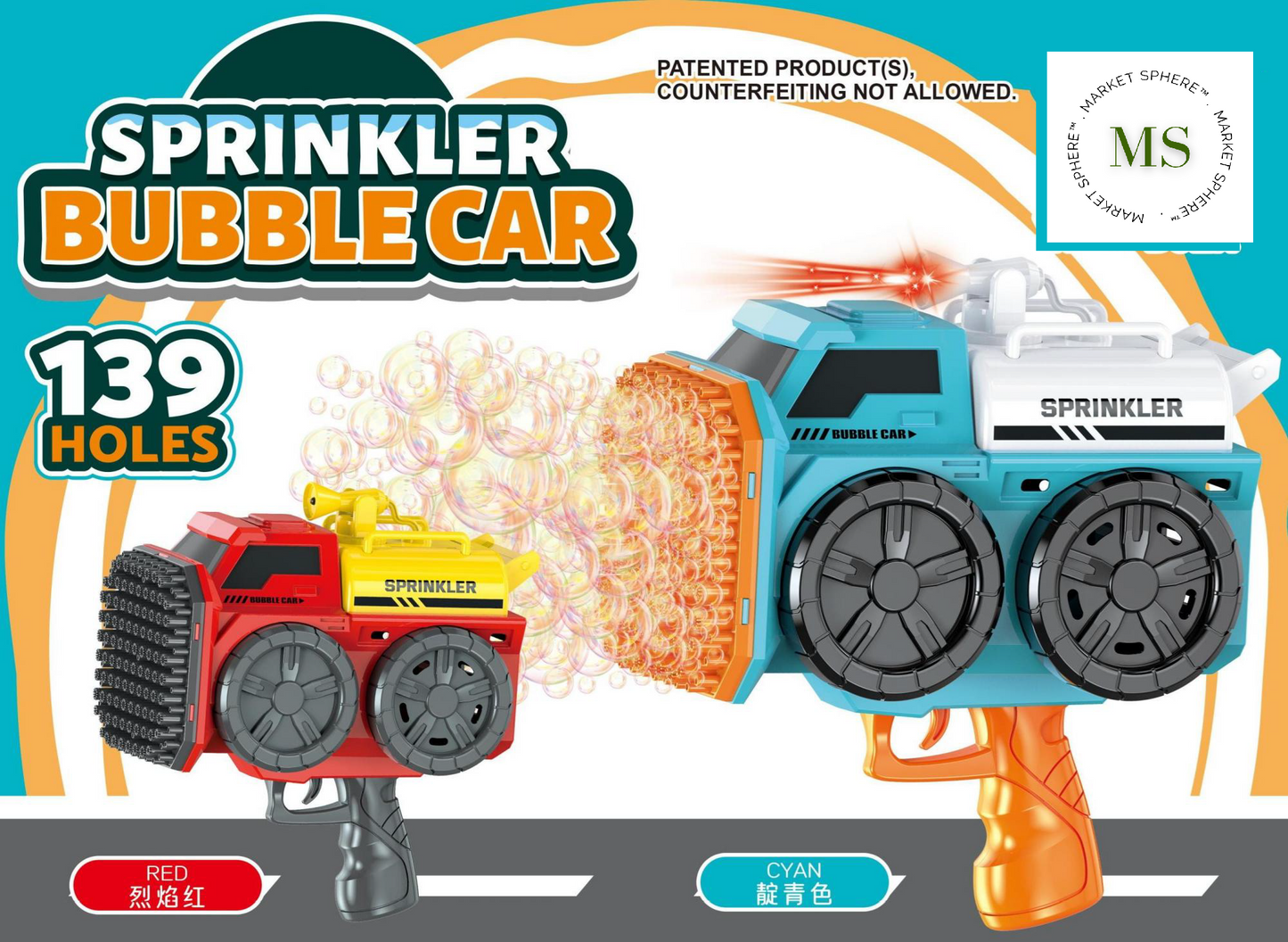 KB1295 Sprinkler Bubble Car 139 Holes