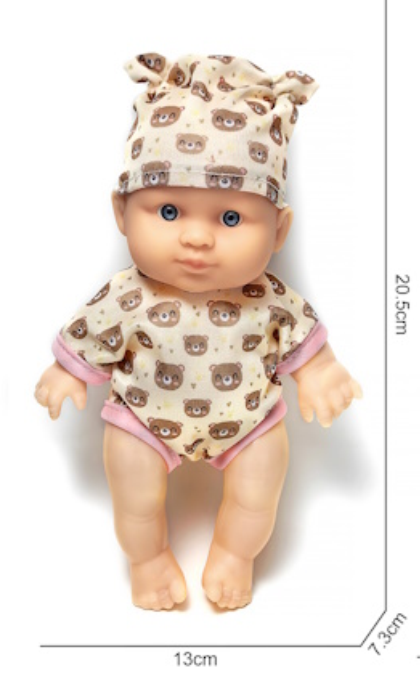 L-2402K Baby Doll with Folding Stroller