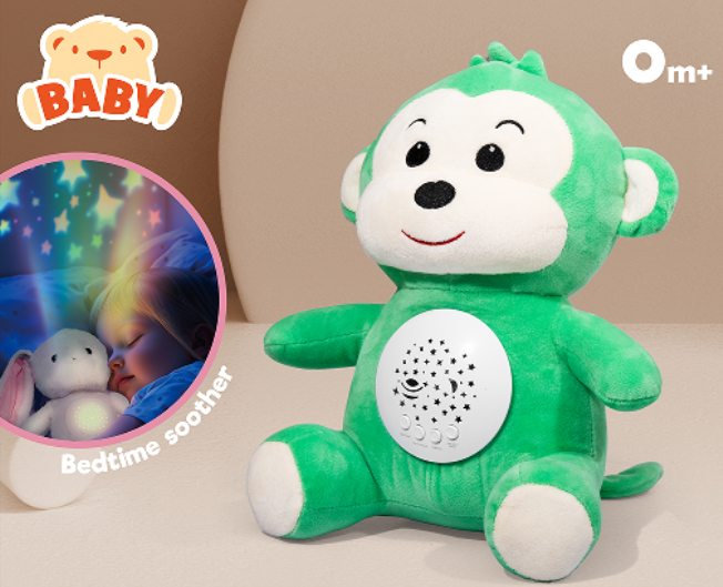 MH-16 B/O Soothing Plush Monkey