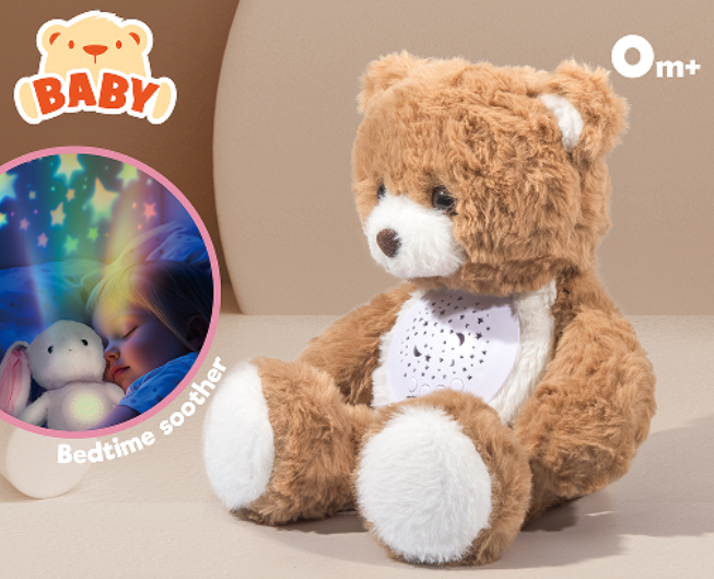 MH-7 B/O Soothing Plush Bear