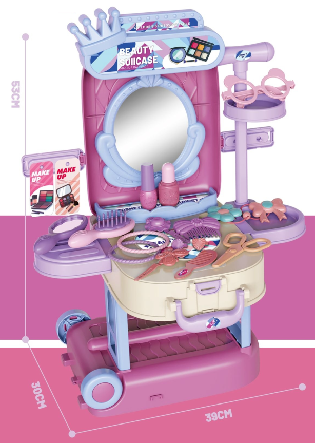 T2151-B /3-in-1 Dresser Luggage Play Set