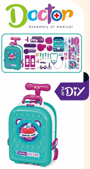 T2158-B /3-in-1 Medical Suitcase Play Set