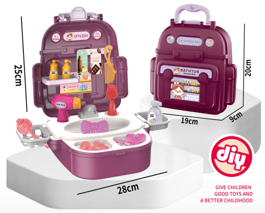T2159-5 /Mini Backpack Dresser Play Set - 6 PCS