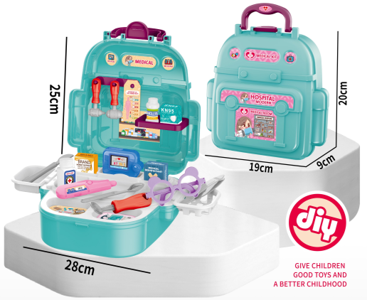 T2159-6 /Mini Backpack Medical Play Set - 6 PCS