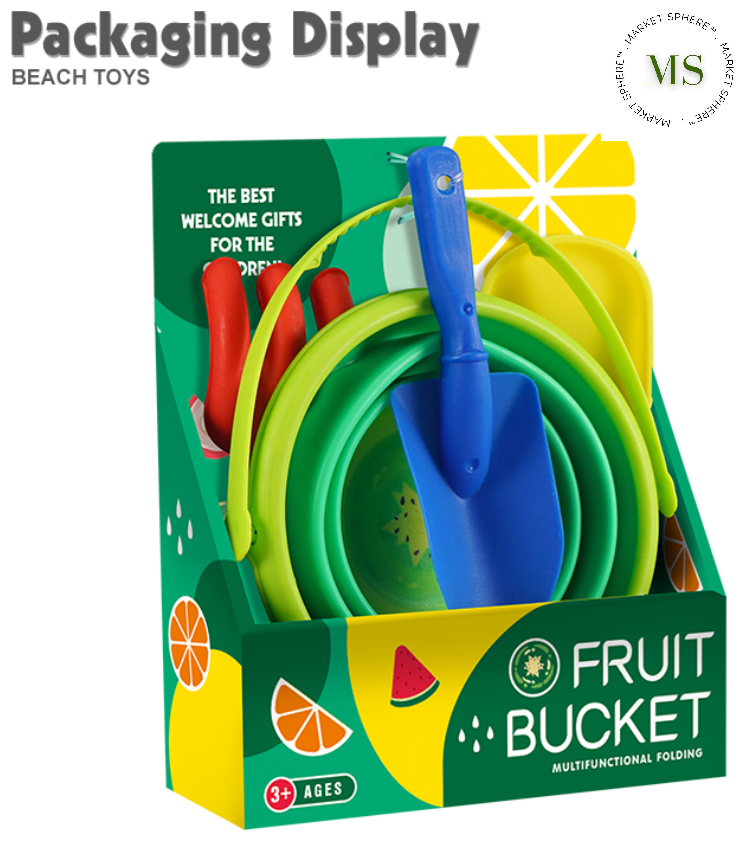 TS0551427 Folding Beach Bucket Toy Set