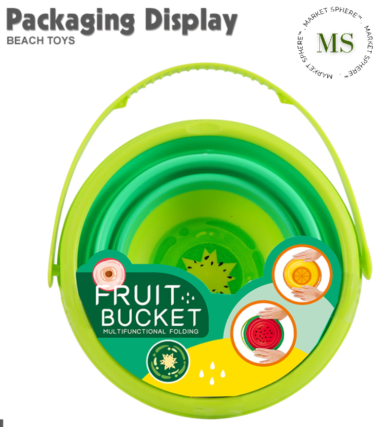 TS0551434 Folding Fruit Beach Bucket