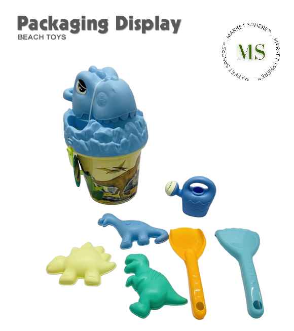 TS0637983 Beach Set Dino Blue 8 pcs