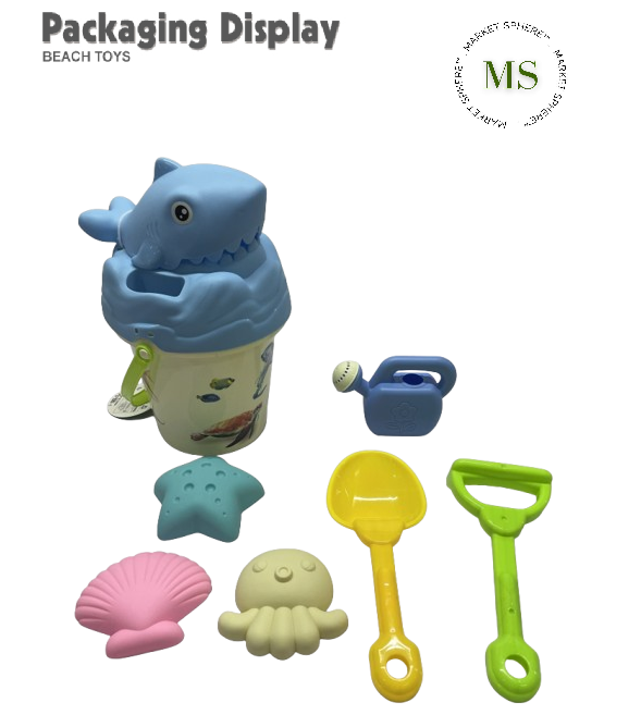 TS0638009 Beach Set Shark Blue 8 pcs