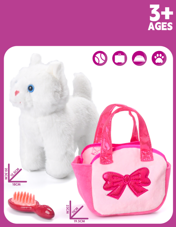 832-227 Plush Cat in Window Box