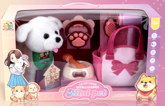 8832-53 Mini Pet - Interactive Plush Pet Bichon Dog