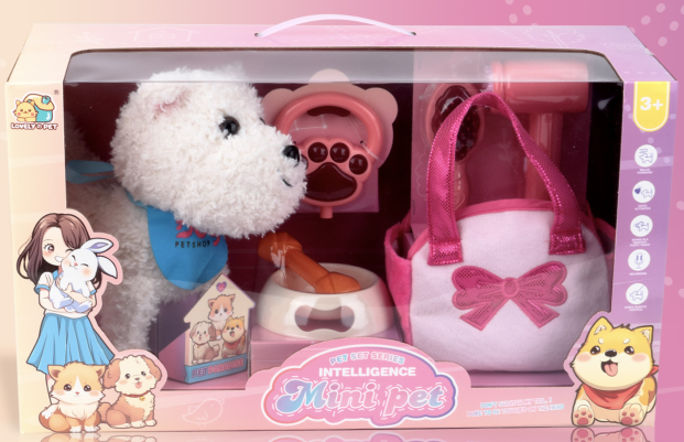 8832-54 Mini Pet - Interactive Plush Pet White Terrier