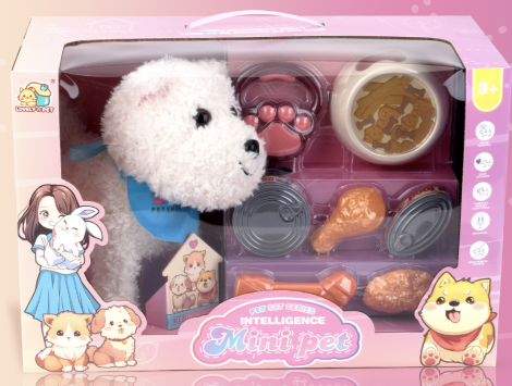 8832-60 Mini Pet - Interactive Plush Pet White Terrier