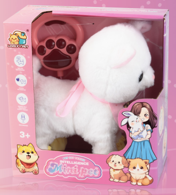 8832-67 Mini Pet - Interactive Plush Pet White Cat