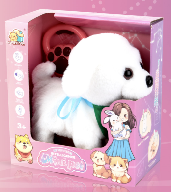 8832-71 Mini Pet - Interactive Plush Pet Bichon Dog