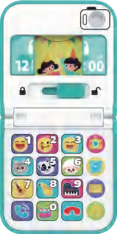 HE8972 Foldable & Slide Baby Phone