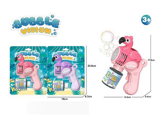 BV562  Flamingo Bubble Gun with Light