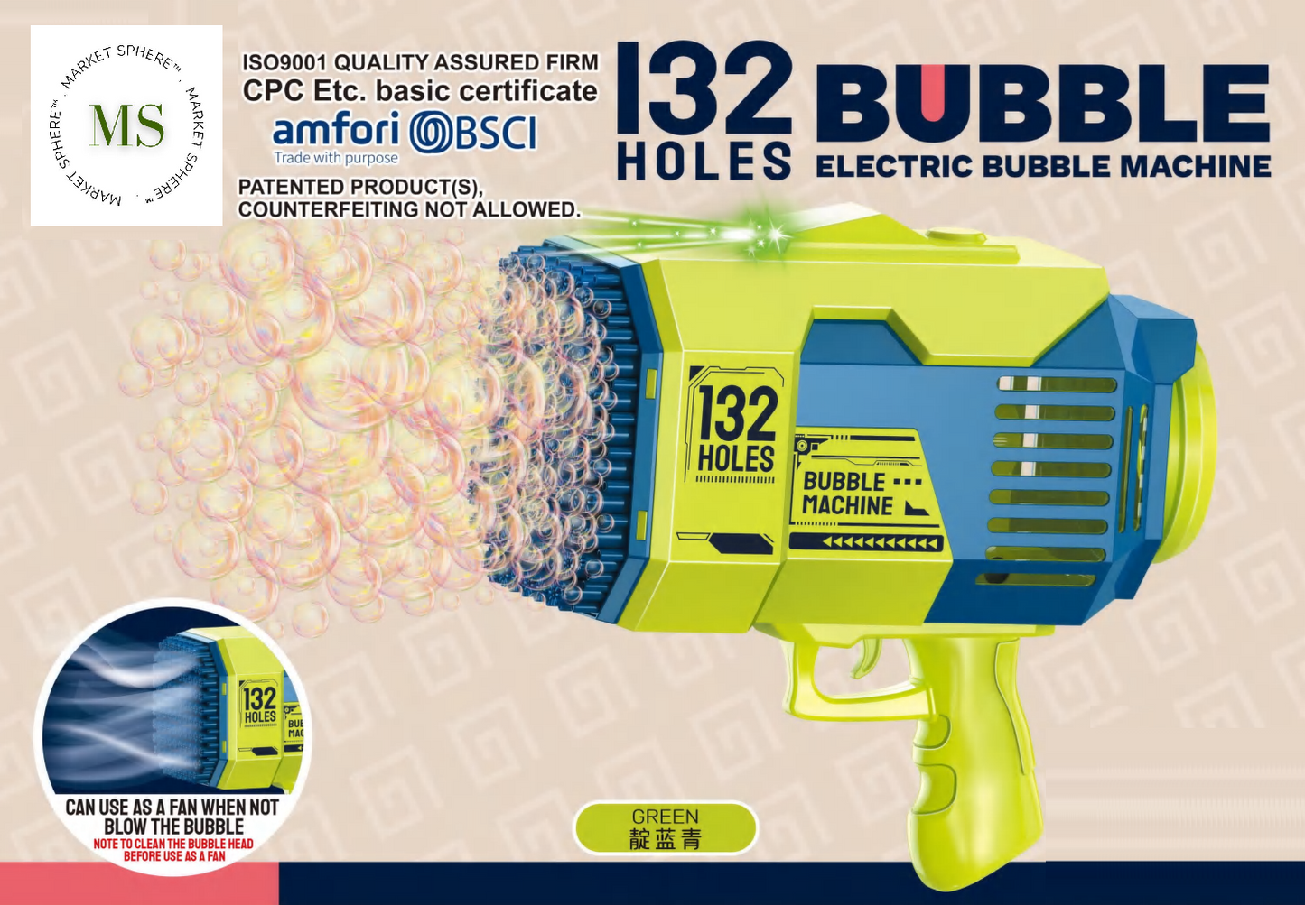 KB1141 Bubble Electric Machine 132 Holes