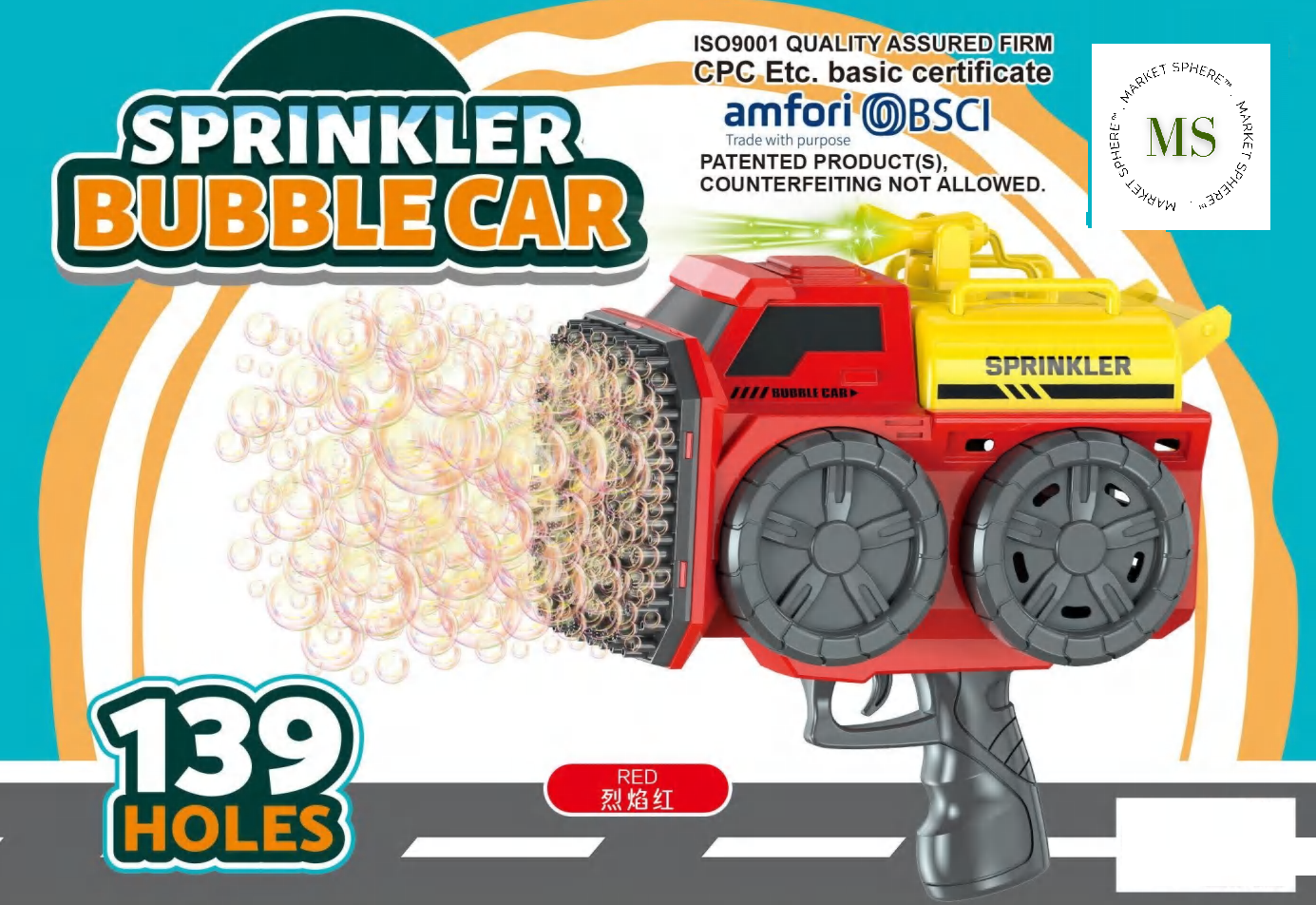 KB1370 Sprinkler Bubble Car 139 Holes