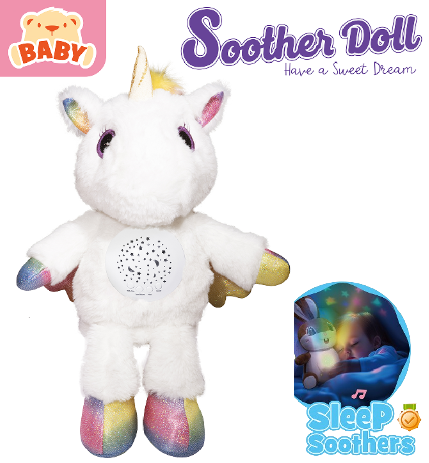 KC-4 Sleep Soothing Plush Unicorn
