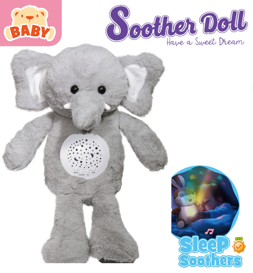 KC-5 Sleep Soothing Plush Elephant