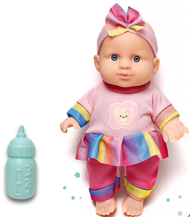 L-2401-E Soft Baby Doll with Bottle