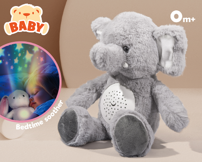 MH-5 B/O Soothing Plush Elephant