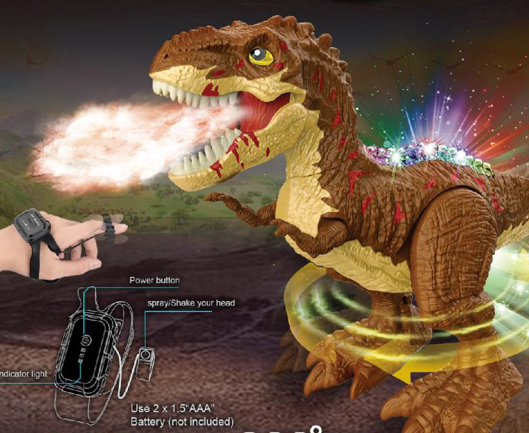 NY056-B Remote Control Channel Dinosaur Watch
