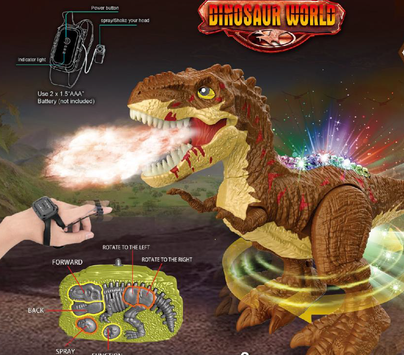 NY056-B Remote 2 Control Channel Dinosaur