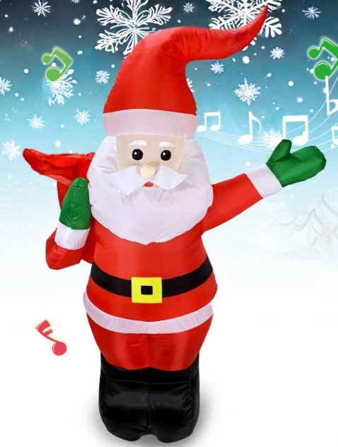 NY072-A Remote Control Inflatable Santa Claus