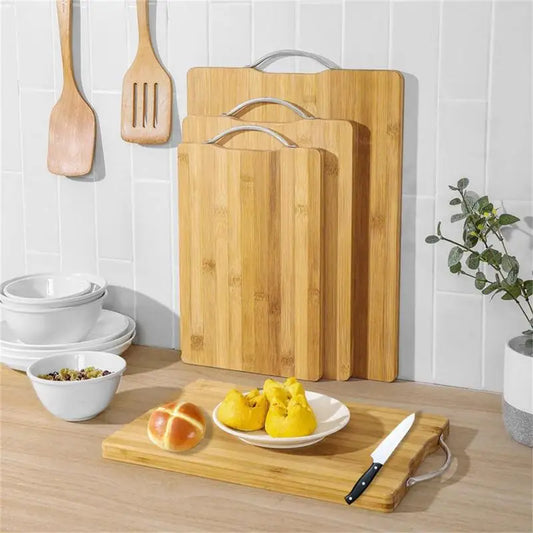 Bamboo Cutting Board for Kitchen Double Sided Rectangular Cutting Board