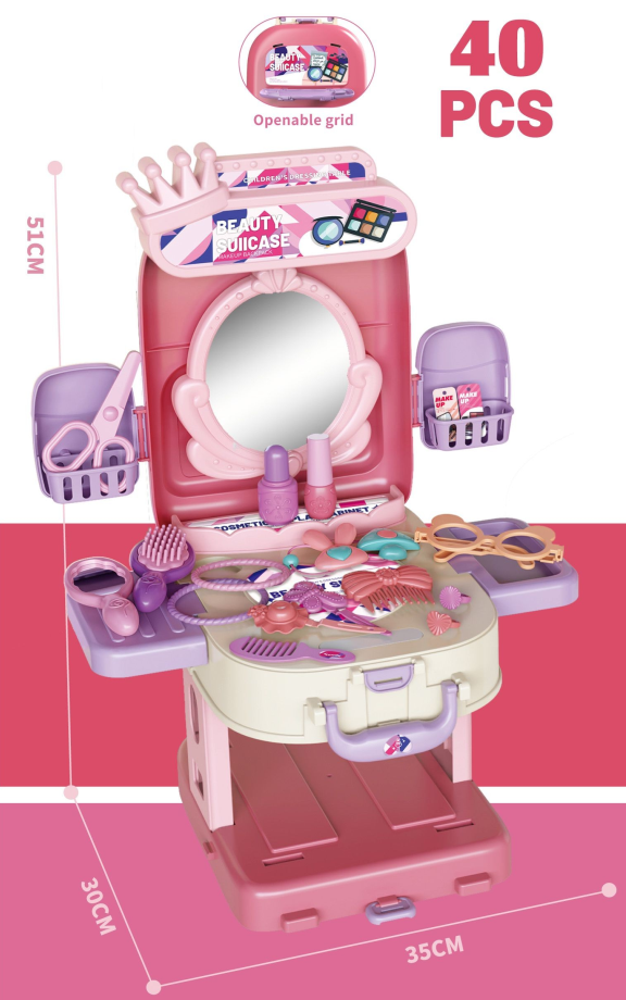 T2150-4 /3-in-1 Dresser Backpack Play Set