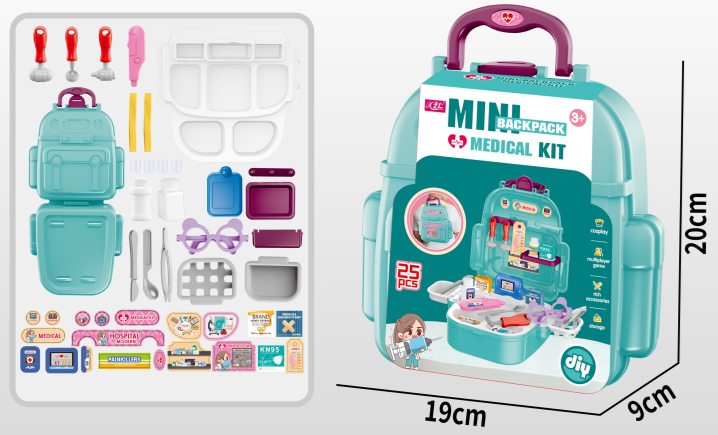 T2159-13 /Mini Backpack Medical Play Set