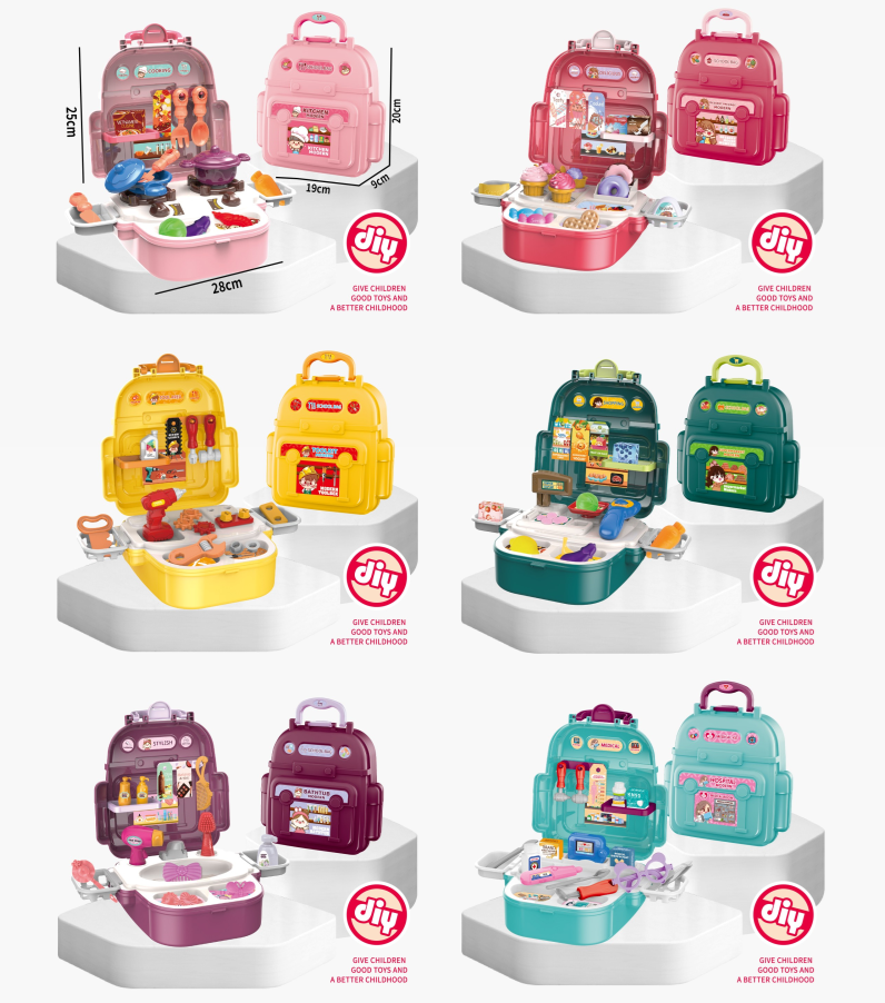 T2159-7 /Mini Backpack Play Set - 6 PCS