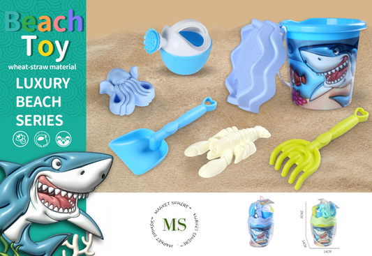 TS0564419 Beach Bucket Shark Set 7 pcs