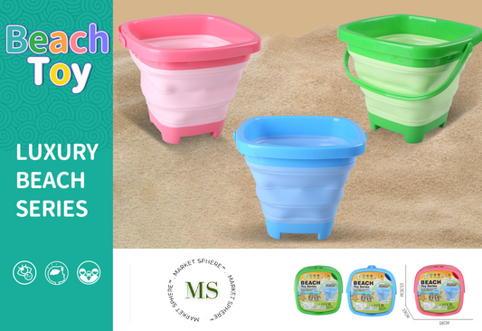 TS0588138 Folding Beach Bucket Set 3 pcs