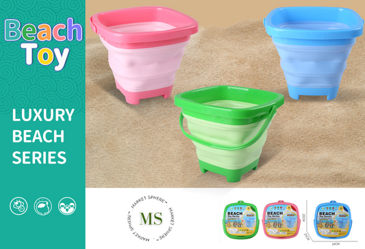 TS0588139 Folding Beach Bucket Set 3 pcs