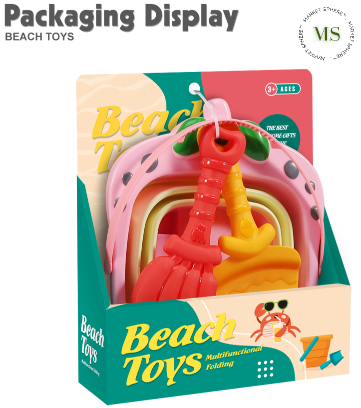 TS0588897 Folding Beach Bucket Toy Set