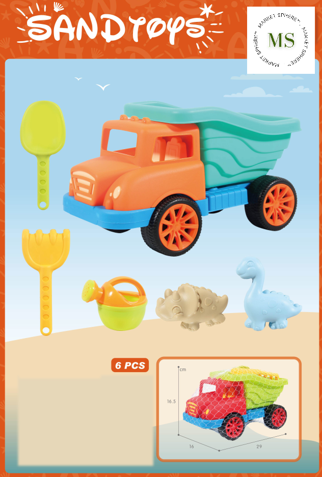 TS0633945 Beach Dump Truck Set 6 pcs