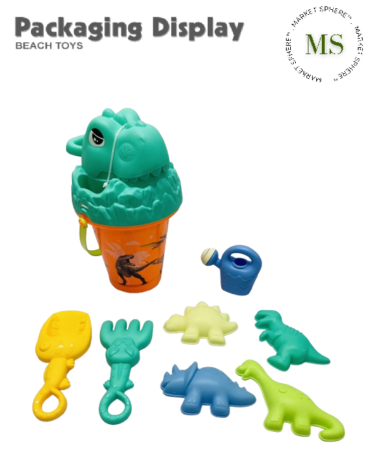 TS0637980 Beach Set Dino Green 9 pcs