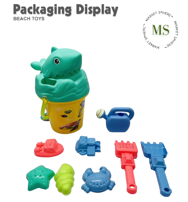 TS0638010 Beach Set Shark Green 10 pcs